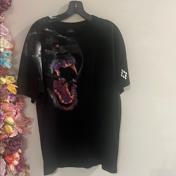 Black Graphic T-Shirt with Gorilla Print